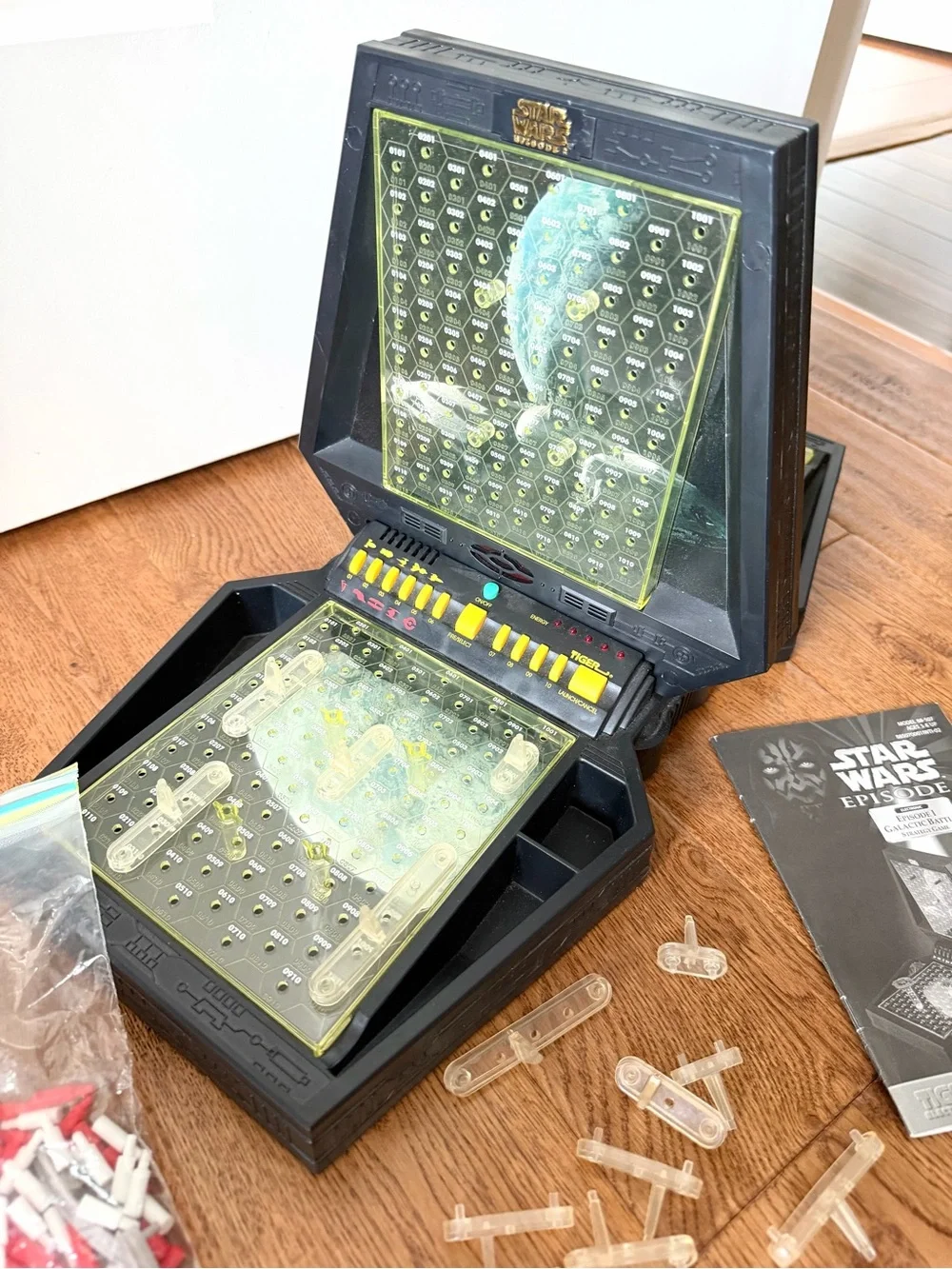 Star Wars Electronic Talking Galactic Battle Space Game Tiger Battleship 1997